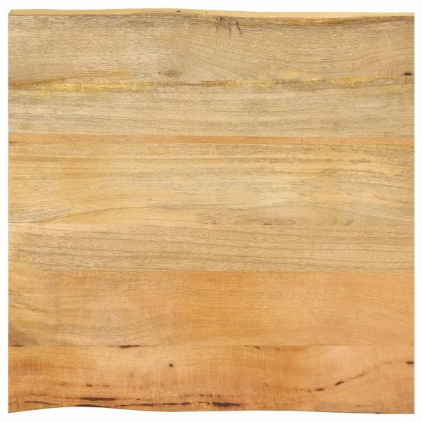 vidaXL Tischplatte mit Baumkante 80x80x2,5 cm Massivholz Mango, 370722