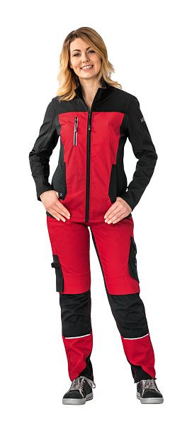Planam Norit Damen Hybridjacke, rot/schwarz, Größe 34, 6517034