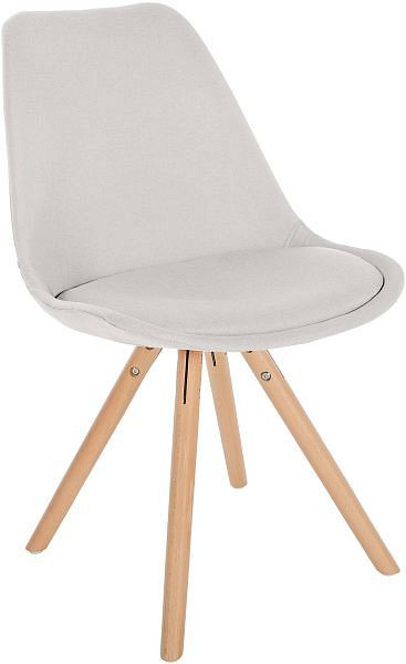 CLP Stuhl Sofia Stoff Rund, creme, 321630, 4251756485412