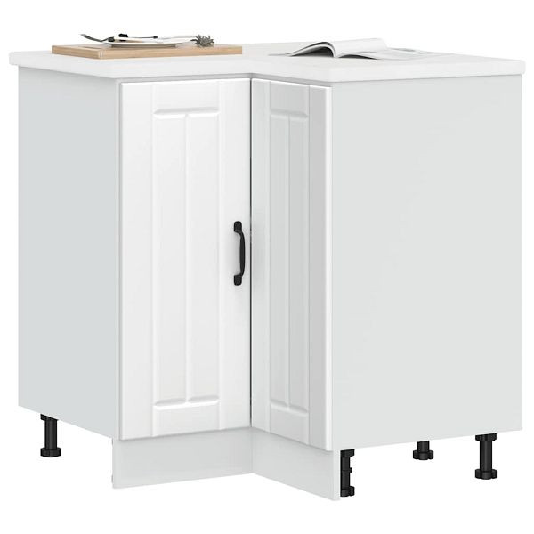 vidaXL Küchen-Eckunterschrank Lucca Weiß Holzwerkstoff, 853747