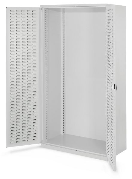 Kappes Schwerlastschrank Leergehäuse/Mod 40, 1950 x 1000 x 600 mm, RAL 7035, Ohne Mitteltrennwand, Schlitzplattentür, 1462.00.4013