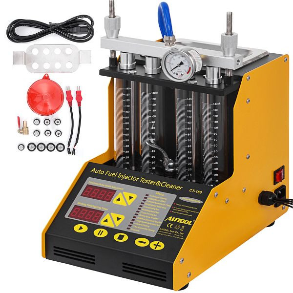 VEVOR CT150 Auto-Kraftstoff-Einspritzdüsenreiniger Tester 4-Zylinder-Ultraschall-Reinigungswanne, PYQQXJAUTOOLCT150V2