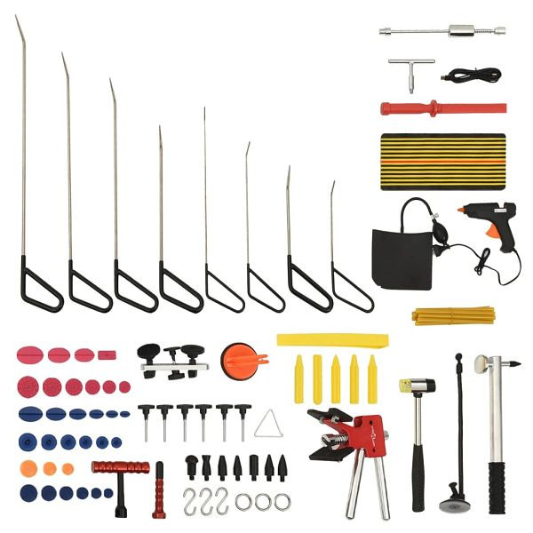 vidaXL 75-teilig Ausbeulwerkzeug-Set, Material: Edelstahl, 210623