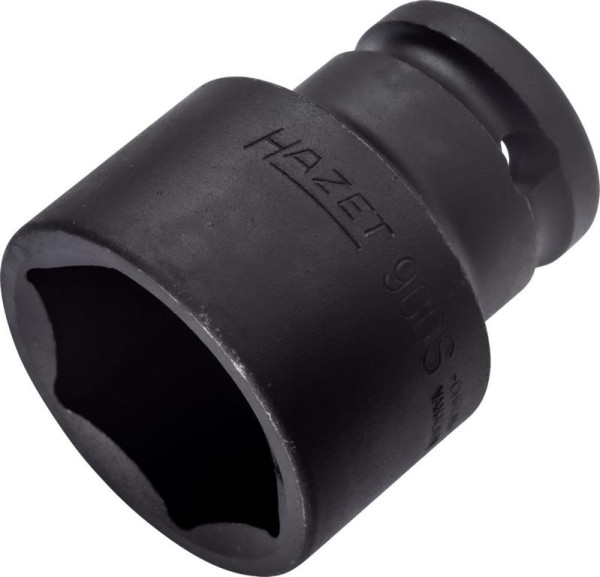 Hazet Schlag-, Maschinenschrauber Steckschlüsseleinsatz, Sechskant, Vierkant hohl 12,5 mm, Außen-Sechskant-Tractionsprofil, 30 mm, 900S-30