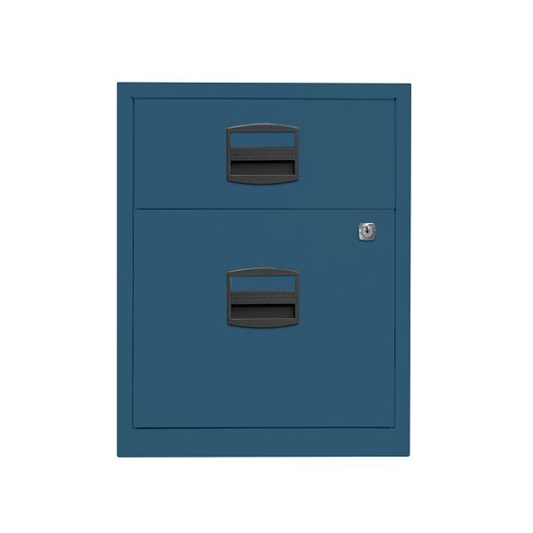 Bisley Home Rollcontainer PFA, 1 Universalschublade, 1 HR-Schublade, 687 prussian, PFAM1S1F687