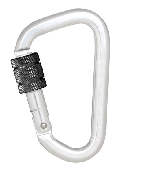 Kratos Aluminiumkarabiner mit Schraubverschluss - Keylock Version mit 18,5 mm Öffnungsweite, FA5010322B