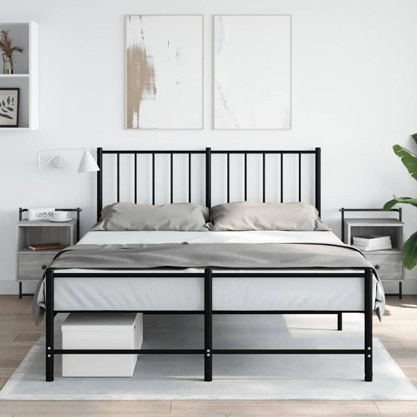 vidaXL Wand-Nachttische 2 Stk. Grau Sonoma 40x30x61 cm Holzwerkstoff, 833440