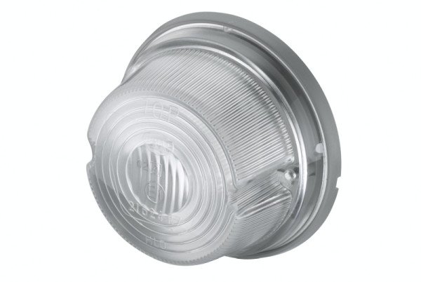 HELLA Positionsleuchte, Halogen, 12/24V, Anbau/geschraubt, ECE, Lichtscheibenfarbe: glasklar, vorne rechts/vorne links, 2PF 001 259-631