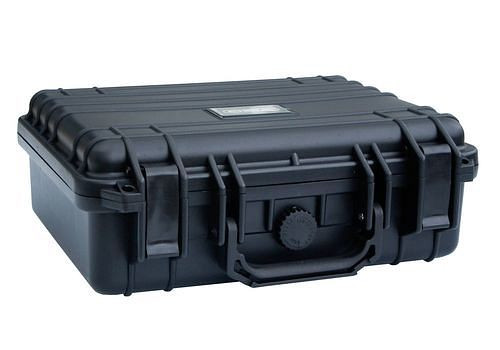 DENIOS Schutzkoffer aus Kunststoff (PP), schwarz, mit Schaumstoffeinlagen, 1,6 Liter, 247-515