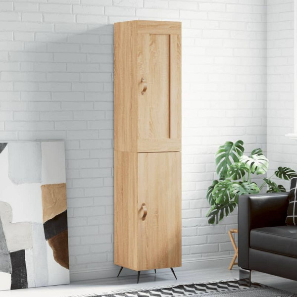 vidaXL Highboard Sonoma-Eiche 34,5x34x180 cm Holzwerkstoff, 3200108