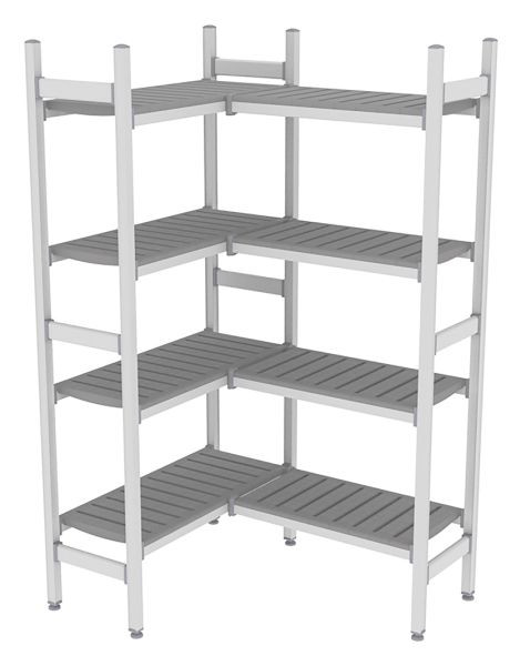 NordCap Regalsystem Z 140-170 / 144-174, 850 / 700 x 375 x 1850 mm, 528901002