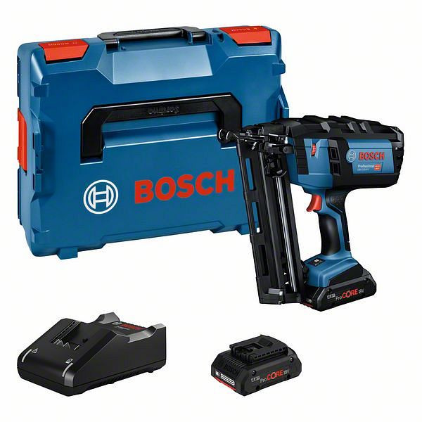 Bosch Akku-Nagler GNH 18V-64: 2x Akku ProCORE18V 4,0Ah, L-BOXX, 0601481102