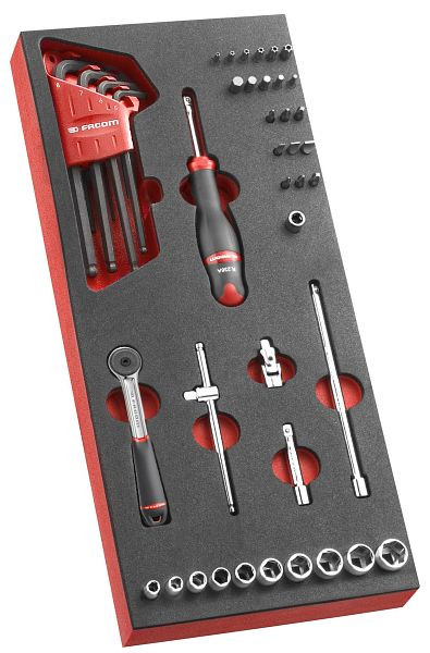 Facom Modul Steckschlüssel 1/4" R.161B 46teilig, MODM.R161-36