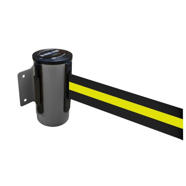 Stein HGS Wandgurtkassette -P-Line Future-, anthrazit, schwarz/gelb/schwarz waagerecht (gestreift), mit Sicherheitsverschluss (selbstlösend), 12850a-0503