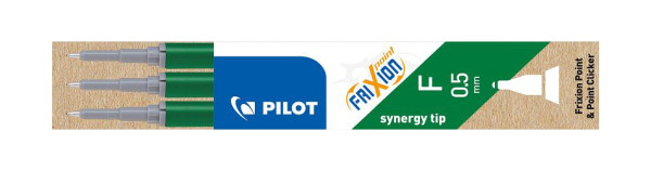 PILOT Tintenrollermine FriXion BLS-FRP5 - 0,3 mm, grün, 3er Pack, BLS-FRP5-G-S3