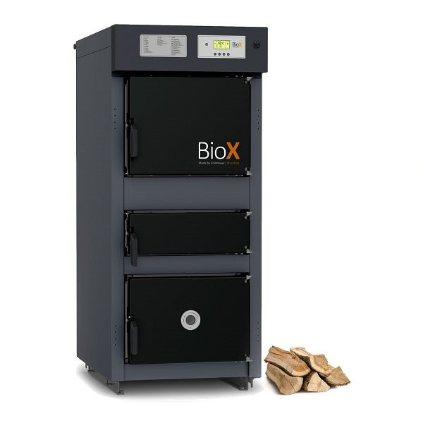 Solarbayer Holzvergaser BioX 25, Leistung: 25 kW, Scheitholzlänge 0,5m, 300702500
