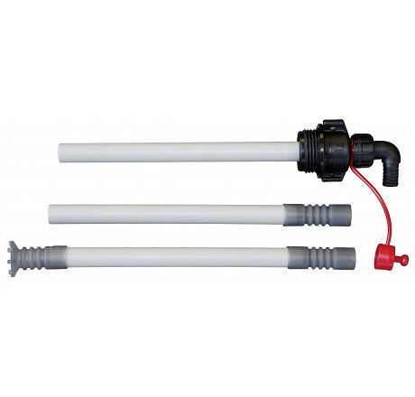 Cemo Saugrohr 3-teilig mit Kupplung AF2, Einschraubgewinde 2" BSP, Ausgang DN 19, 11063