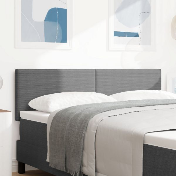 vidaXL Kopfteil Schlichtes Design Hellgrau 140 cm Cord-Stoff, 42007053