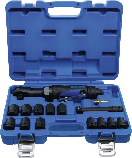 BGS Druckluft-Ratschenschrauber-Satz, 12,5 mm (1/2"), 102 Nm, 14-teilig, 70192