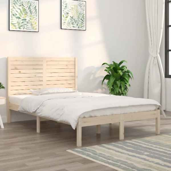vidaXL Massivholzbett 120x190 cm, 3104578, 8720287033288