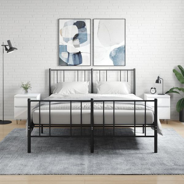 vidaXL Nachttische 2 Stück Weiß 40x35x50 cm Holzwerkstoff, 830669