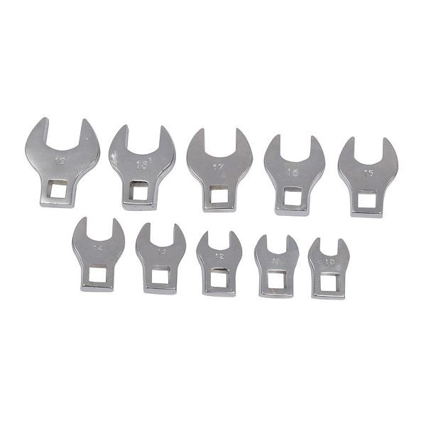 Silverline Hahnenfußschlüssel, 10-tlg. Satz, 10–19 mm, 111508