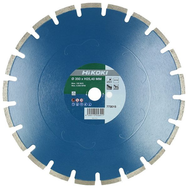 HiKOKI Diamanttrennscheibe 350x10,0x25,4 mm Beton economy laser, 773013