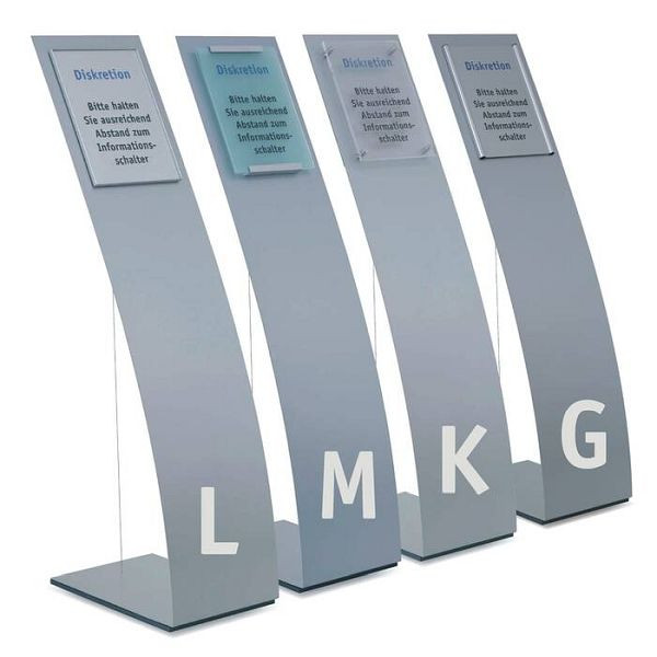 Stein HGS Bodenständer Display -Unitex L, K, G, M-, Unitex G/360mm/inkl. Schild A3, 20235