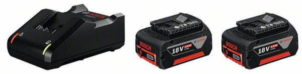 Bosch Akku Starter-Set: 2 x GBA 18 Volt, 4.0 Ah und GAL 18V-40, 1600A019S0