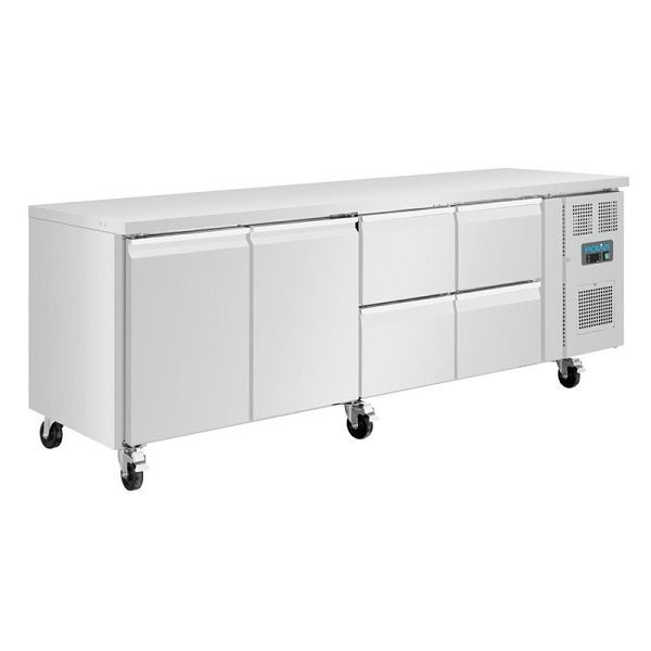 Polar U-Serie Doppeltür und 4 Schubladen Kühlschrank 476 Liter, UA021