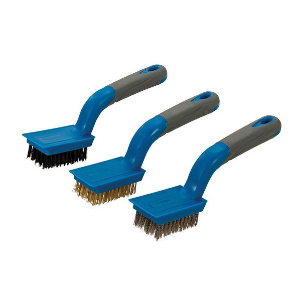 Silverline Drahtbürsten, mittelgroß, 3-tlg. Satz, 5-reihig, 596171