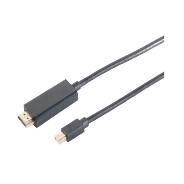 S-Conn Mini Displayport Stecker 1.2 auf HDMI A Stecker, 4K2K, schwarz 3m, 10-53045