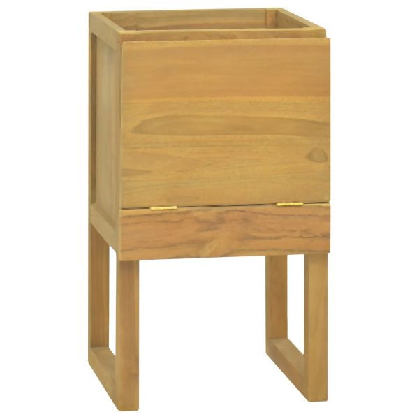 vidaXL Badschrank 41x40x75 cm Massivholz Teak, Massivholz, 338246