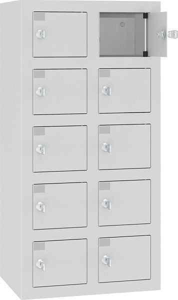 Eurobox Handyladeschrank, 2 Abteile, 10 Fächer USB A+C oder 2x USB C, 1400-020205