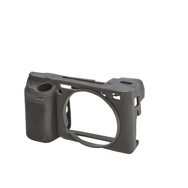 Walimex pro easyCover Sony A6000/A6100/A6300/A6400, angenehm griffige Silikon-Schutzhülle, Kamera-Abdeckung, uneingeschränkte Bedienbarkeit, 1021342