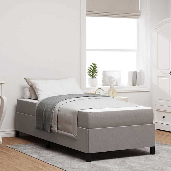 vidaXL Boxspringbett Taupe und Schwarz 100 x 200 cm, 3398840