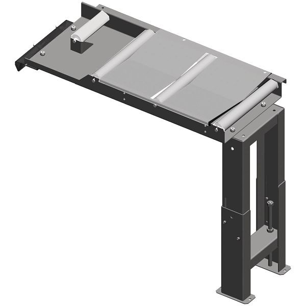 Metallkraft Verbindungsrollenbahn 390 mm, Abfuhrseite, für 60°-Schnitte, 3649172