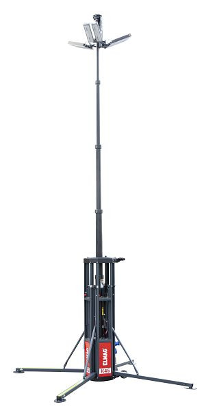 ELMAG Mobiler Pneumatik-Lichtmast K45-360 600Watt = 85.000Lumen, 230 Volt, 4, 5m, 53985