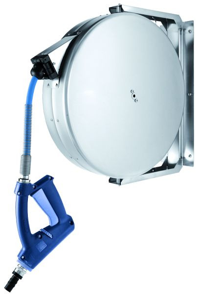 KBS Schlauch-Brause mit 15 m Schlauch Schlauchaufroller, Sprühpistole, 20930019