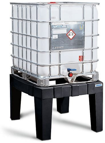 DENIOS Lagerbock für IBC-Station aus Polyethylen (PE), grau, 136140