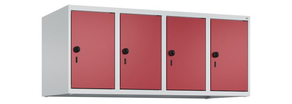 C+P Schrankaufsatz Classic PLUS, Aufsatzschrank, 7035/3003, Drehriegel, 500x1200x500mm, 4 Abteile, 080090-40 S10001