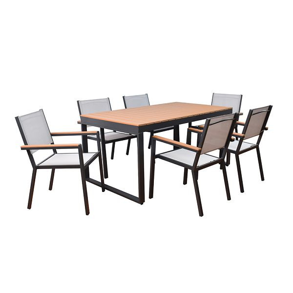 HOME DELUXE Garten-Sitzgruppe SIERA SEDIA, witterungsbeständig, UV- beständig und strapazierfähig, 57729