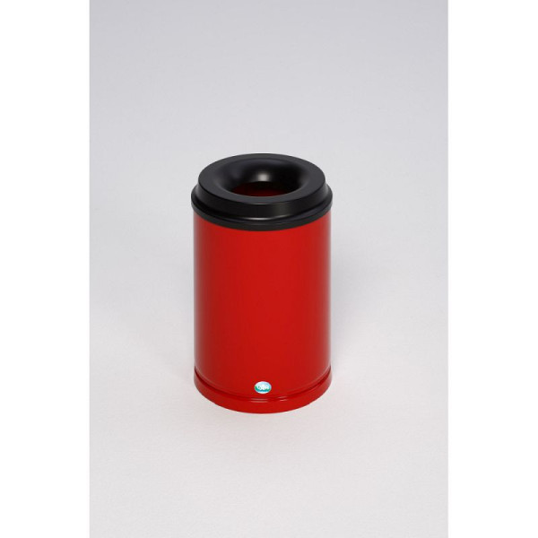 STEIN HGS Papierkorb feuersicher, Feuerrot (RAL 3000), 15 l, 82080.0008