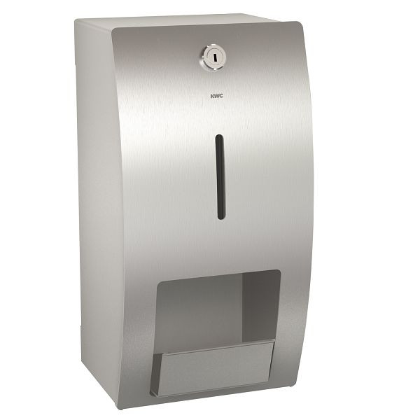 KWC WC-Doppelrollenhalter, Stratos, Edelstahl, 156x305x141 mm, Aufputz, 2000057395