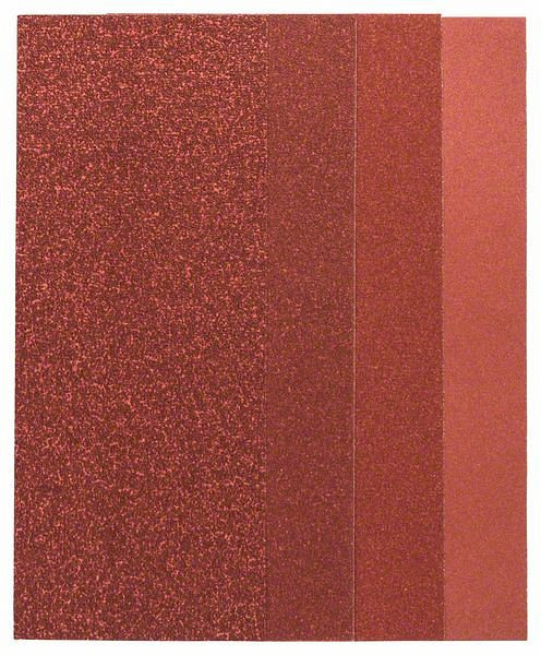 Bosch Schleifblatt-Set für Schwingschleifer, 25-teilig, ungelocht, 93 x 230 mm, 60-240, 2607019498