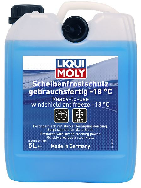 LIQUI MOLY Scheibenfrostschutz gebrauchsfertig -18 °C, Kanister Kunststoff, VE: 5 Liter, 23149