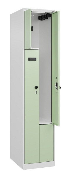 C+P Z-Spind Evolo PLUS, 2 Fächer, 1850x400x500mm, 9016/6019, 049003-122 S10025
