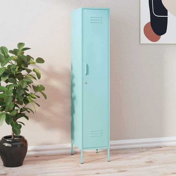 vidaXL Schließfachschrank Minzgrün 35x46x180 cm Stahl, 336257