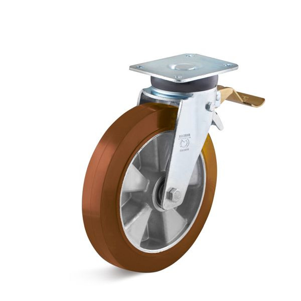 Torwegge Lenkrolle mit Doppelstopp, L-IM-PUZA-250-K-3-, 0023357
