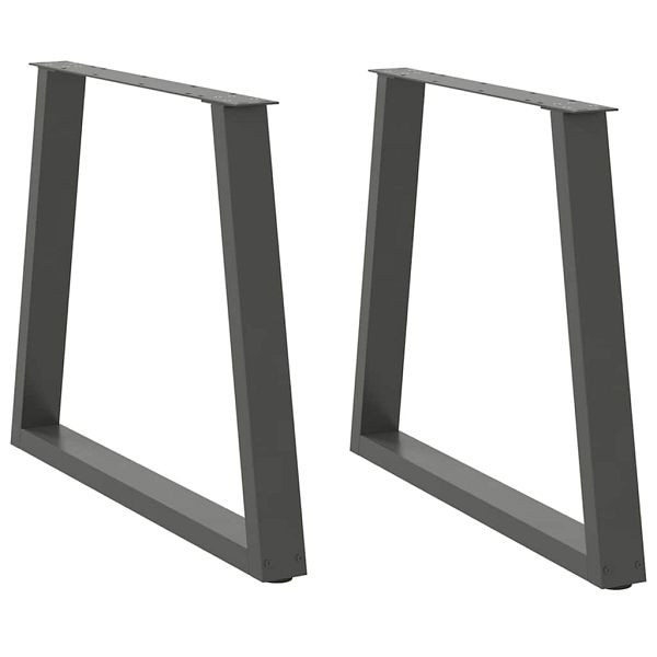vidaXL Esstisch Beine V-Form 2 Stück Anthrazit 70x(72-73,3) cm Stahl, 4012570